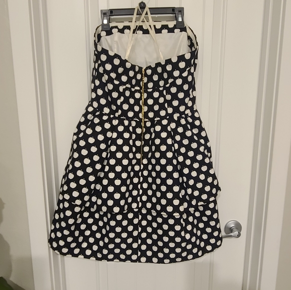 Incredibly rare Kate Spade strapless apple print dress - Picture 2 of 3